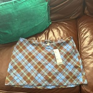 Urban Outfitters Blue Plaid mini skirt